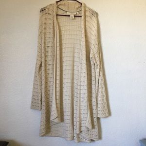 Cream Long Sleeve Kit Cardigan Medium